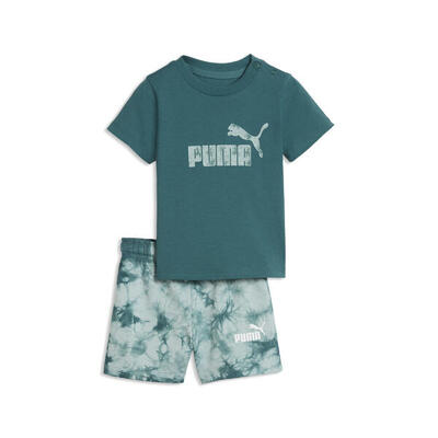 Essentials tied-dye-set met t-shirt en short voor peuters puma