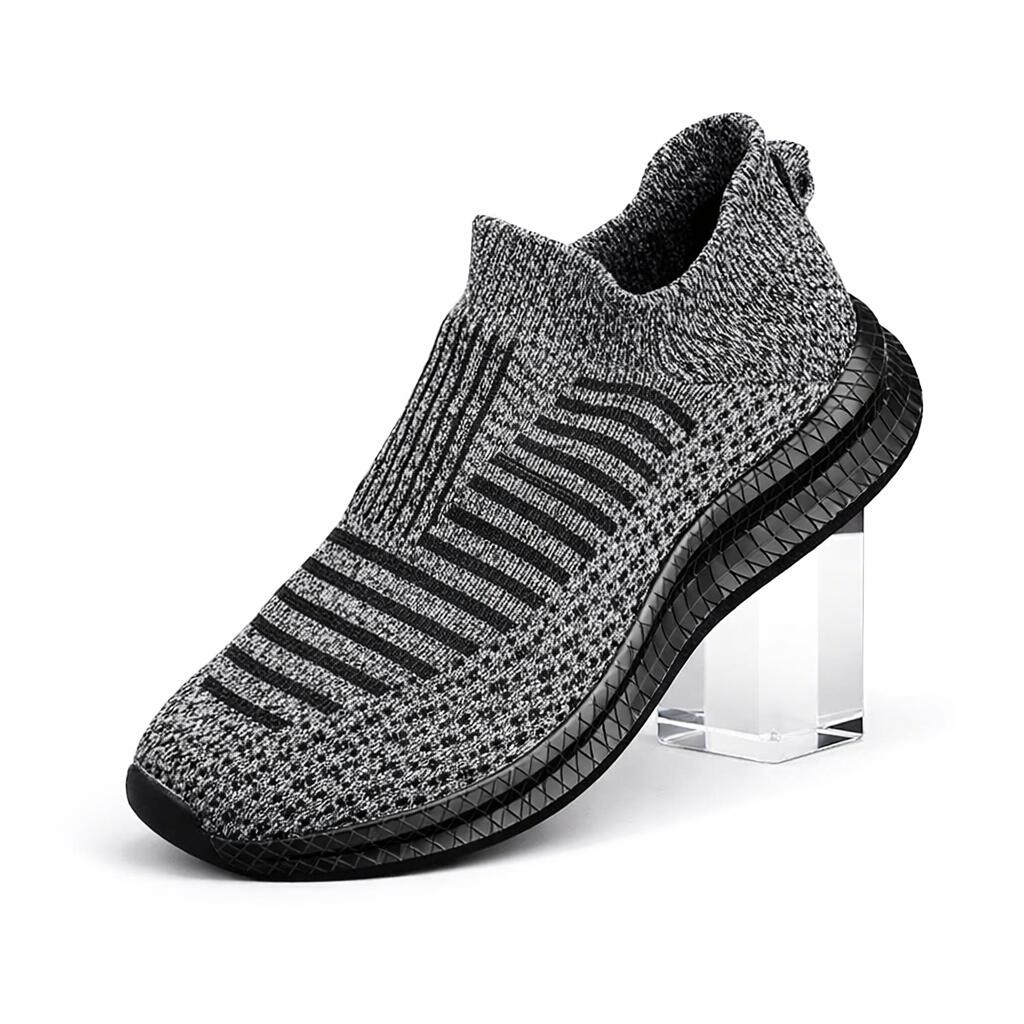 Walking Grey Shoes Slip-On Mesh Men (Shoe Size: 39)