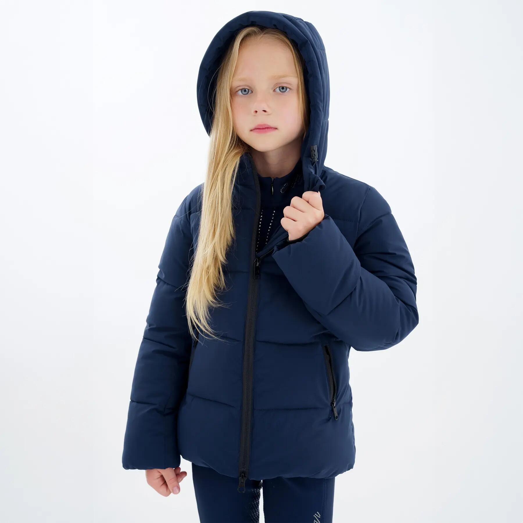 Mädchen-Daunenjacke  mit Kapuze Euro-Star Camie 3/4
