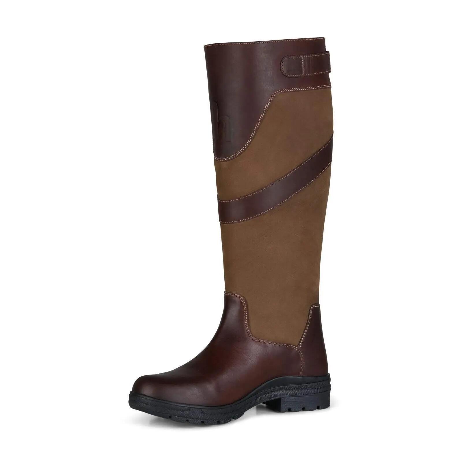 Bottes d'équitation imperméable campagne femme Horze Waterford 3/5