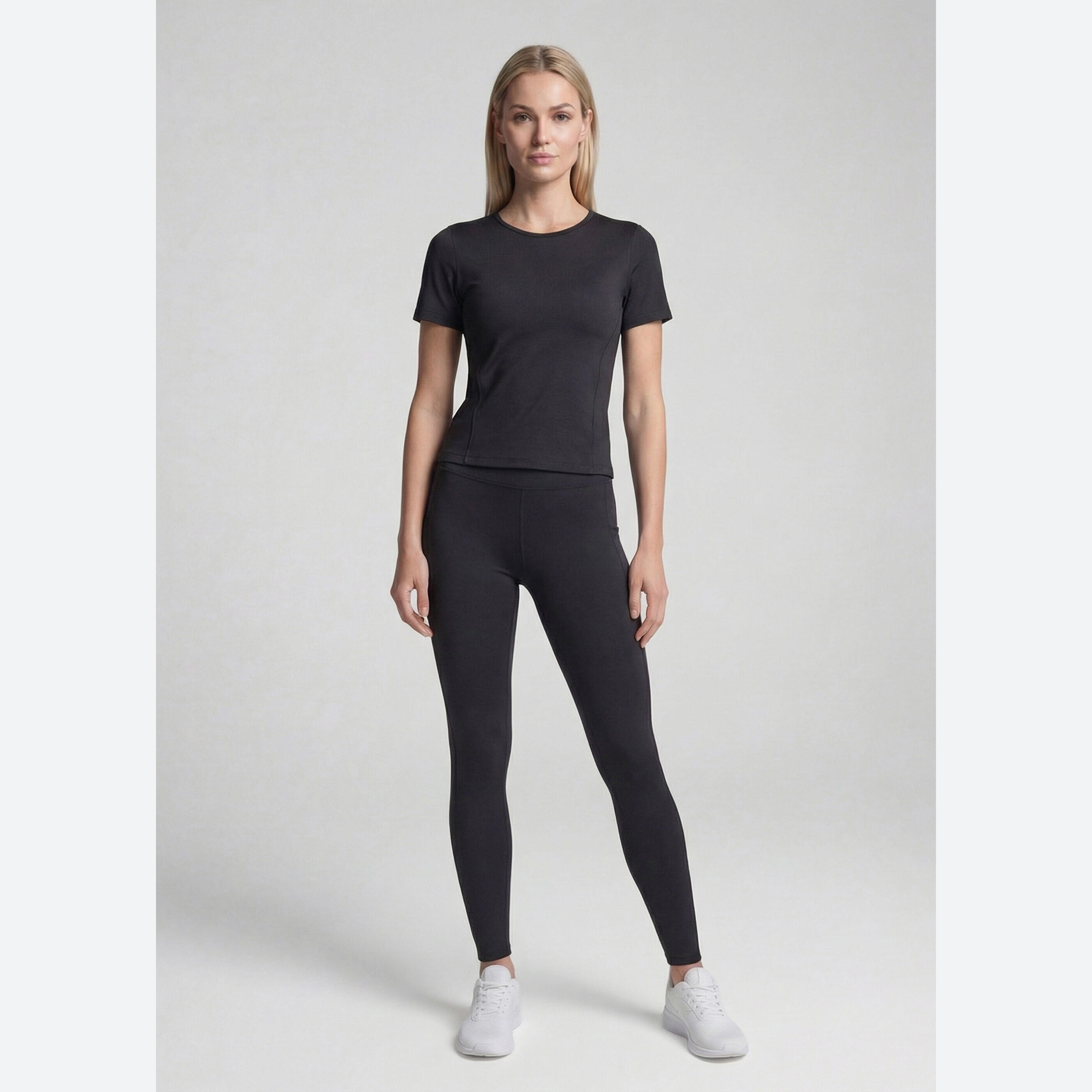 Leggings Pour Femmes Oasis Taille Haute En Matière Élastique 4/5
