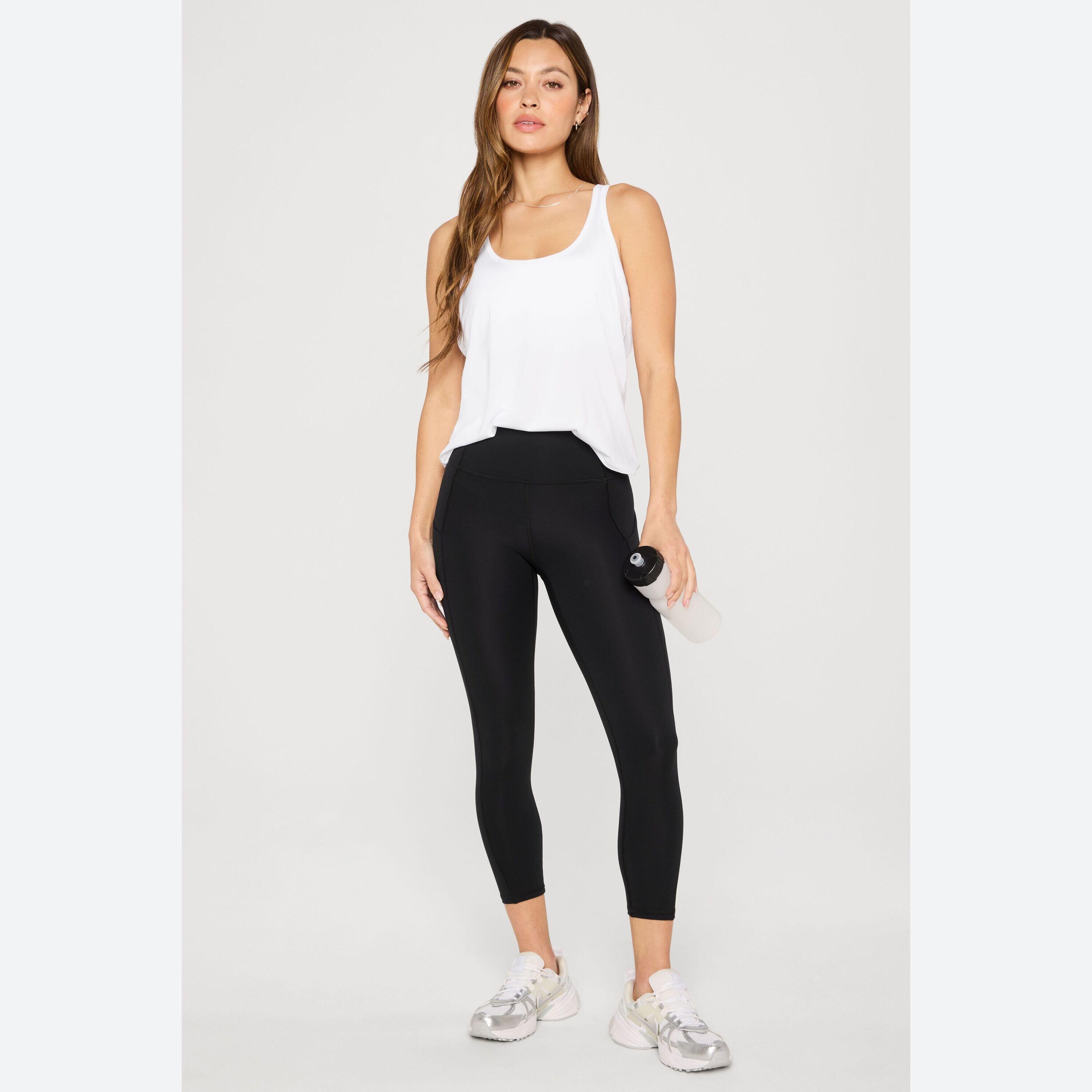 Pantalon Capri Taille Haute Oasis, Confectionné Dans Une Matière Douce. 4/5