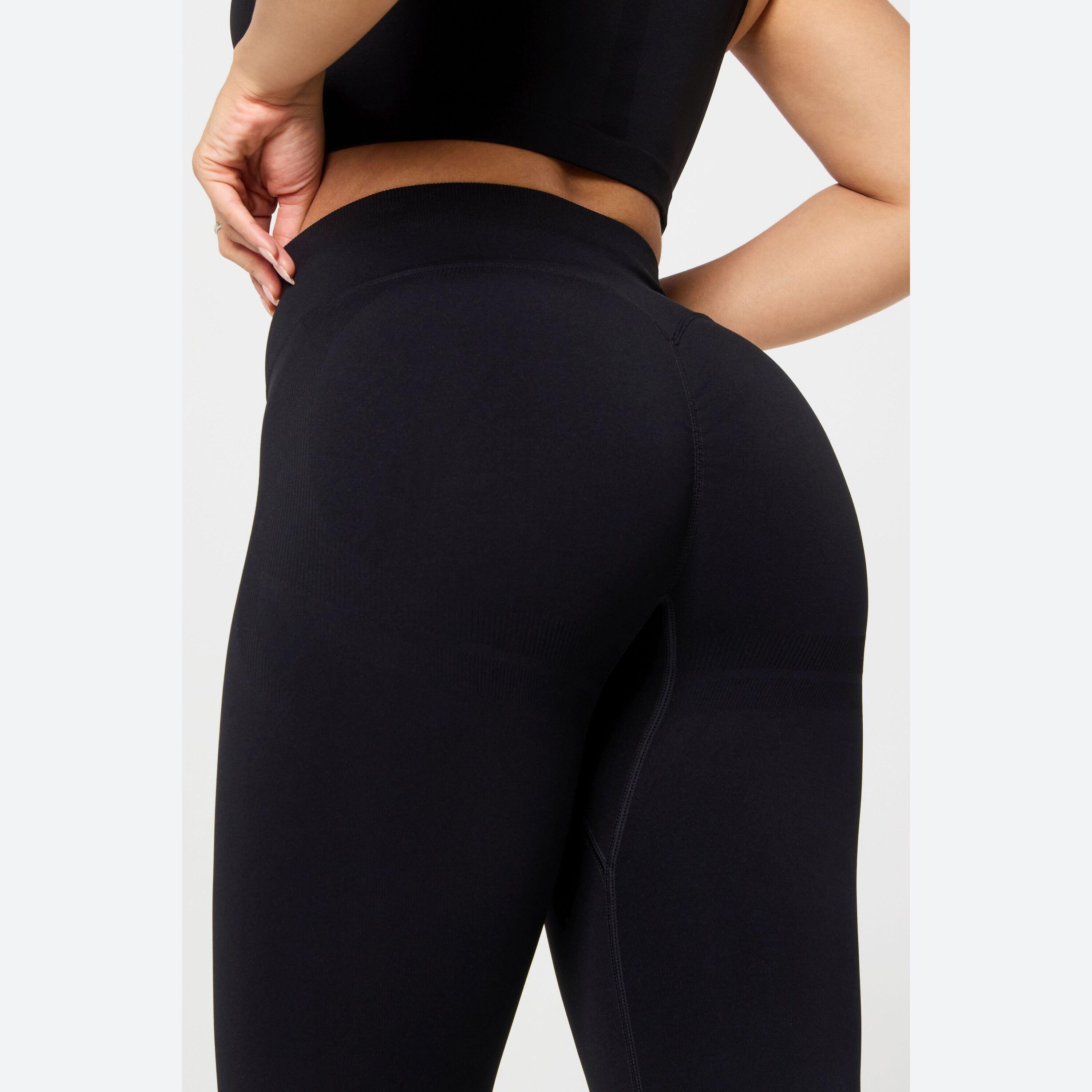 Leggings Froncés Sans Couture Pour Femmes, En Matière Élastique 4/5
