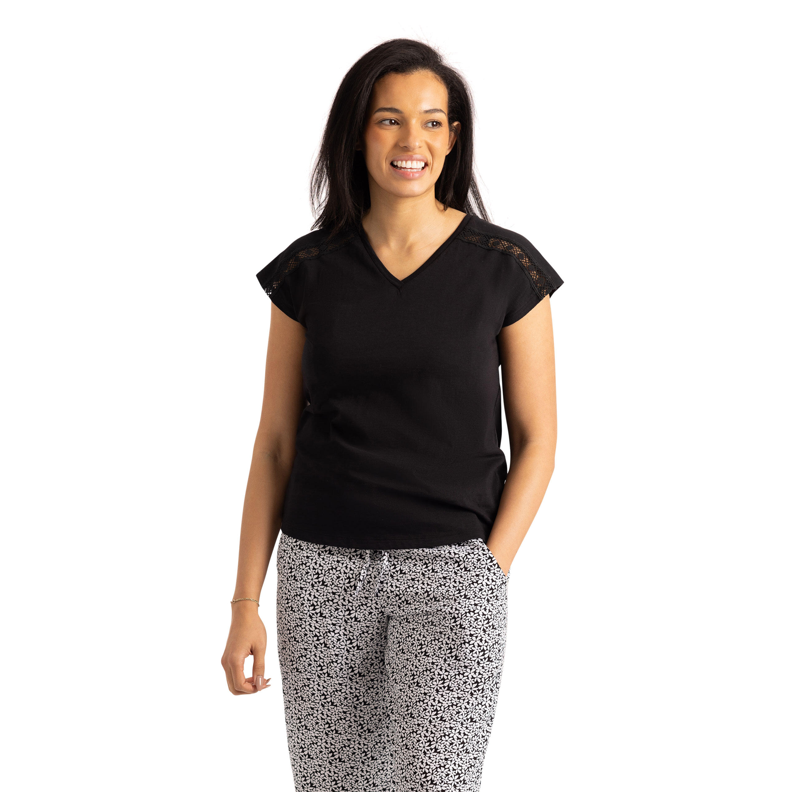 T-shirt da donna con scollo a V Trespass Willa 3/5