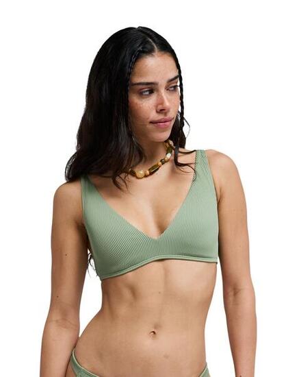 Haut de bikini triangle Vert Femme