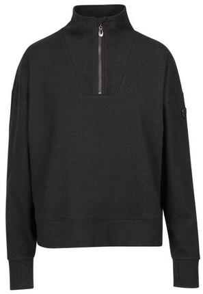 Trespass Happen top femme velours brossé rayé gris foncé mélangé