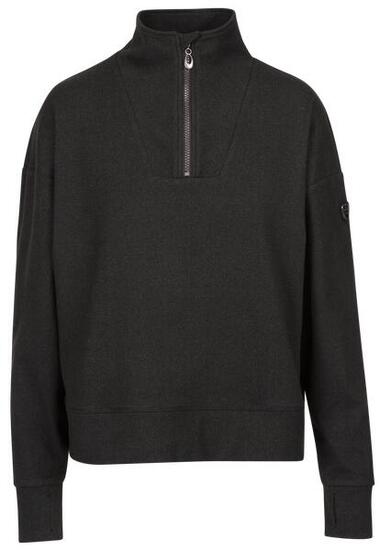 Trespass Happen top femme velours brossé rayé gris foncé mélangé