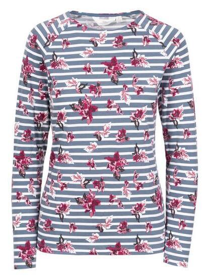 Trespass Dellini Top femme manches longues rayé imprimé