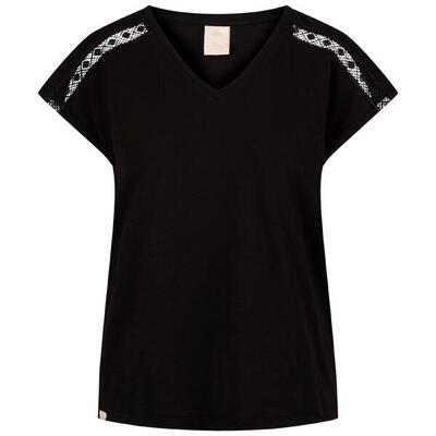 Dames-t-shirt met v-hals trespass willa