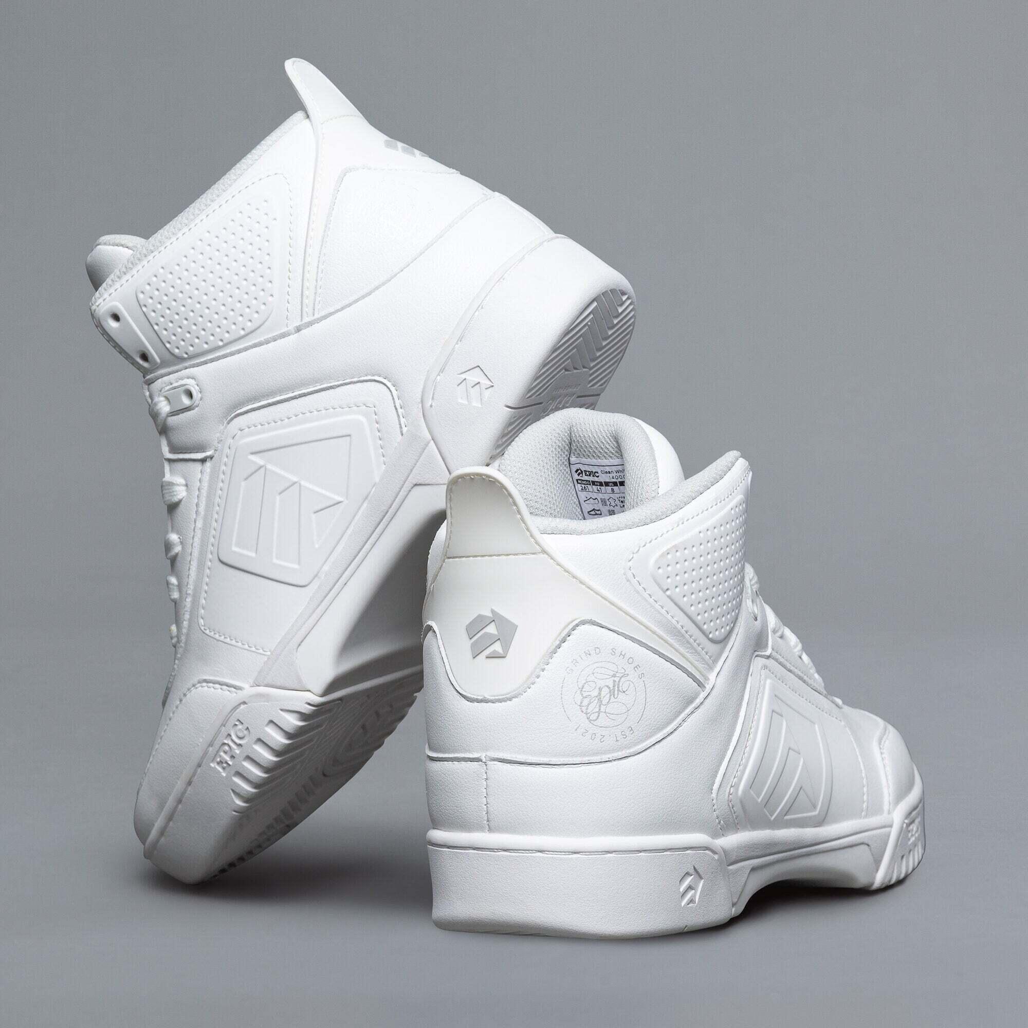Skateboarding-Schuhe Epic Brands Clean White 3/5