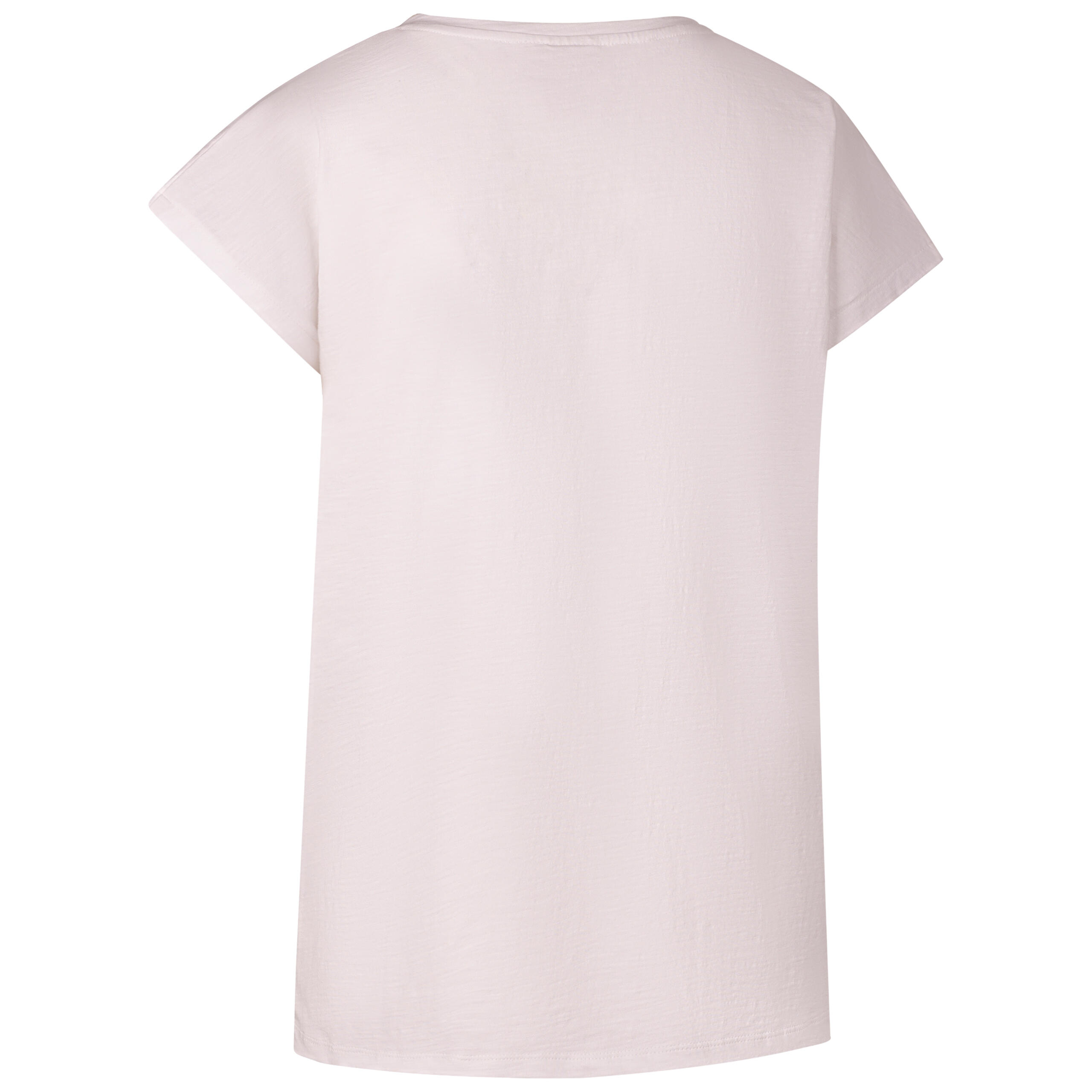 Womens V-Neck Lace Detail On Shoulder Relaxed Fit T-Shirt - Willa 2/5