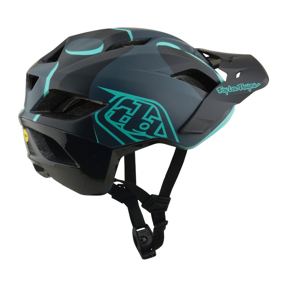 Casco Flowline Se - Insignia - Gris oscuro / Azul oscuro - Carbono / Verde azula 4/6