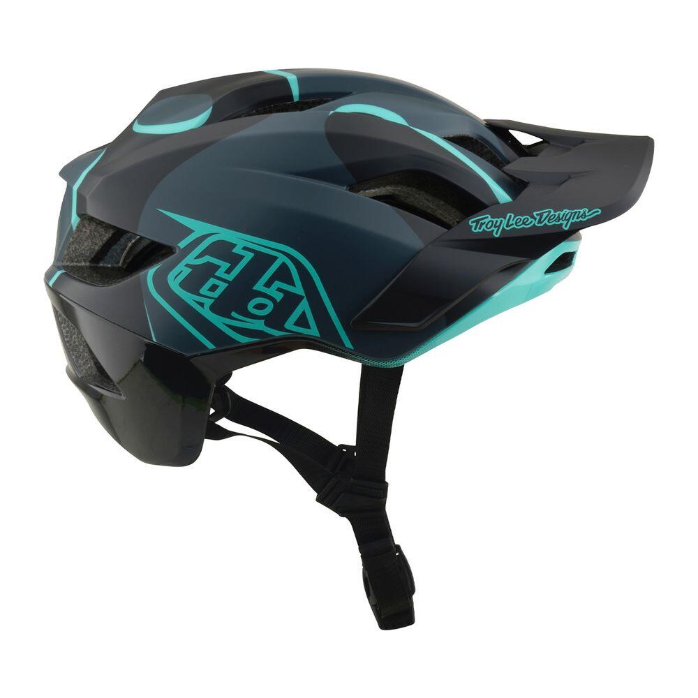Casco Flowline Se - Insignia - Gris oscuro / Azul oscuro - Carbono / Verde azula 6/6