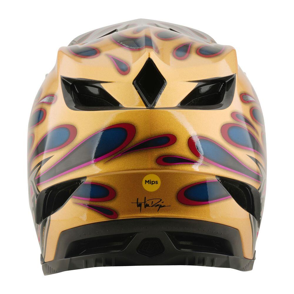MTB-helm D4 Carbon - Overspray - Goud / Zwart 4/6