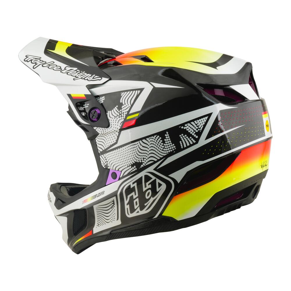 Casque de MTB D4 Carbon - Lined Up - Noir 3/6