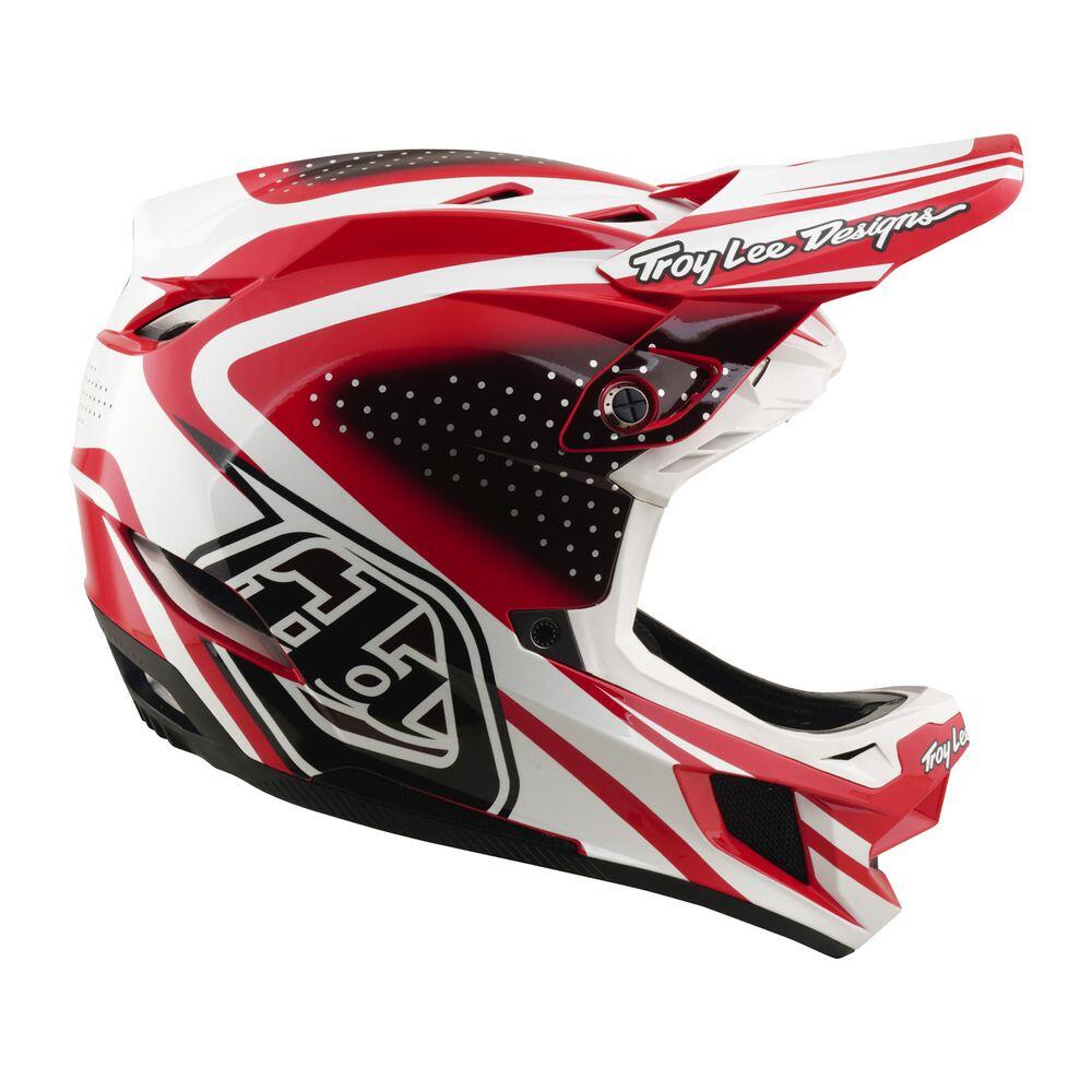 MTB-helm D4 Polyacrylite - The Line - Rood / Wit 3/6