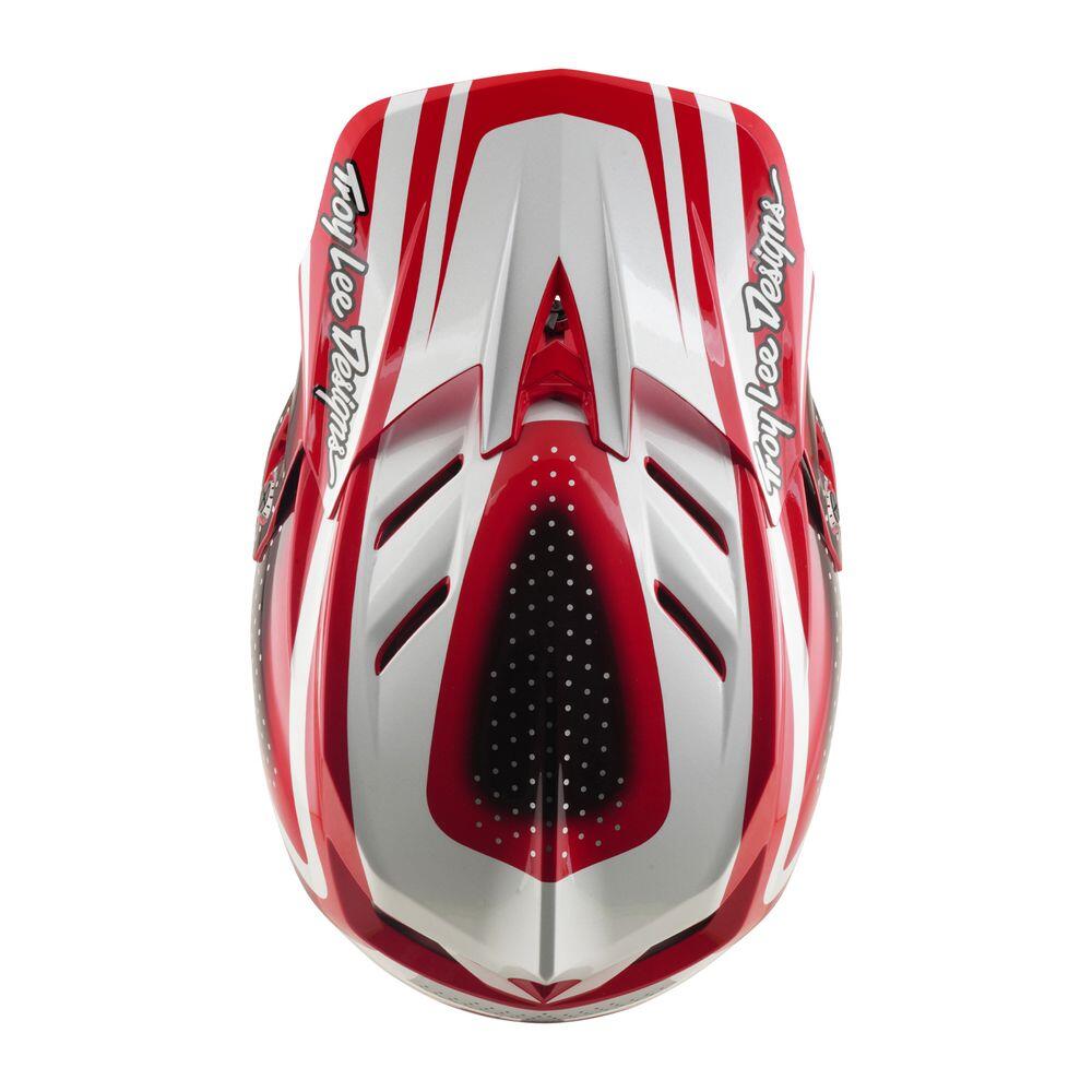 MTB-helm D4 Polyacrylite - The Line - Rood / Wit 6/6