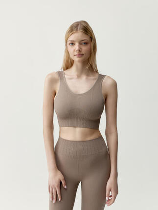 Brassière de sport femme Annapurna maintien moyen bretelles