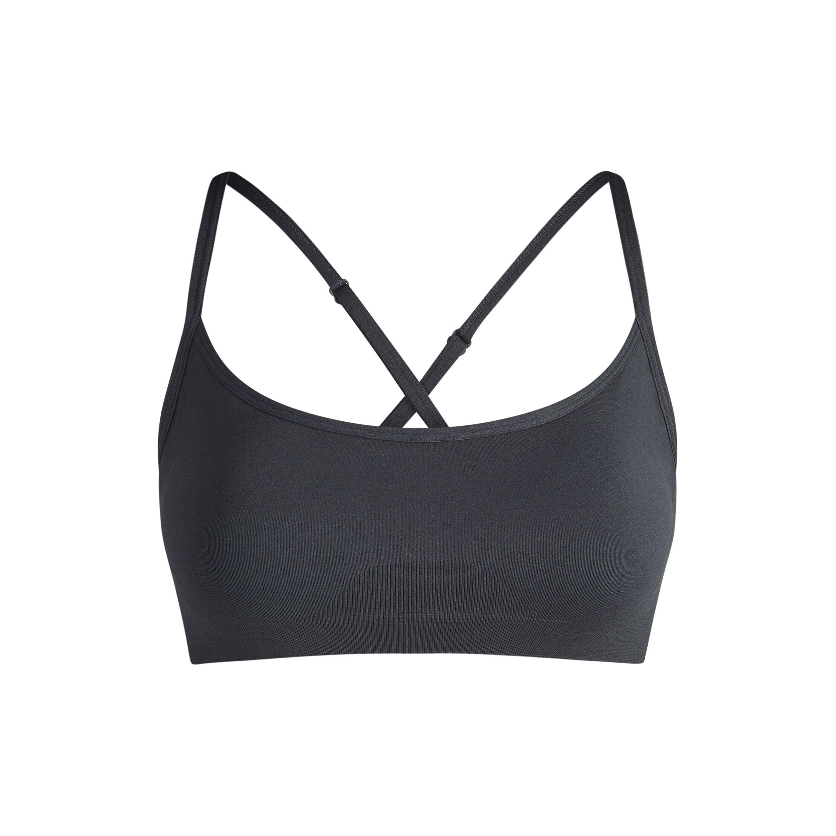 Soutien-Gorge À Bretelles Fines Et Sans Coutures, À Faible Adhérence Et Col Rond 2/4