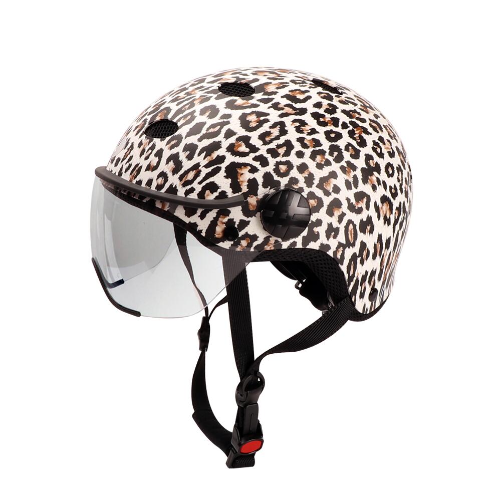 CITY Color visor bike helmet LEOPARD