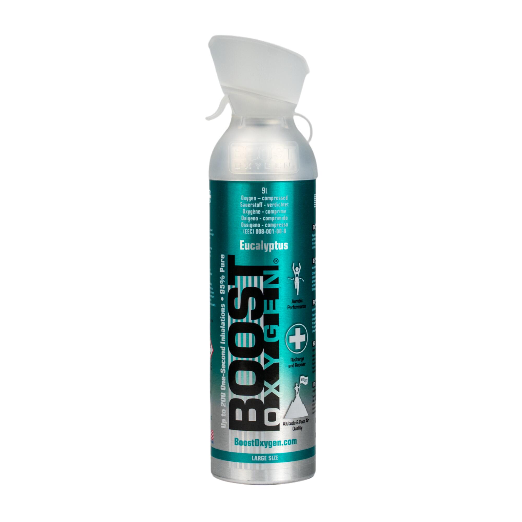 BOOST OXYGEN Doplňkový kyslík v plechovce Mentol Eukalyptus, velký, 9L