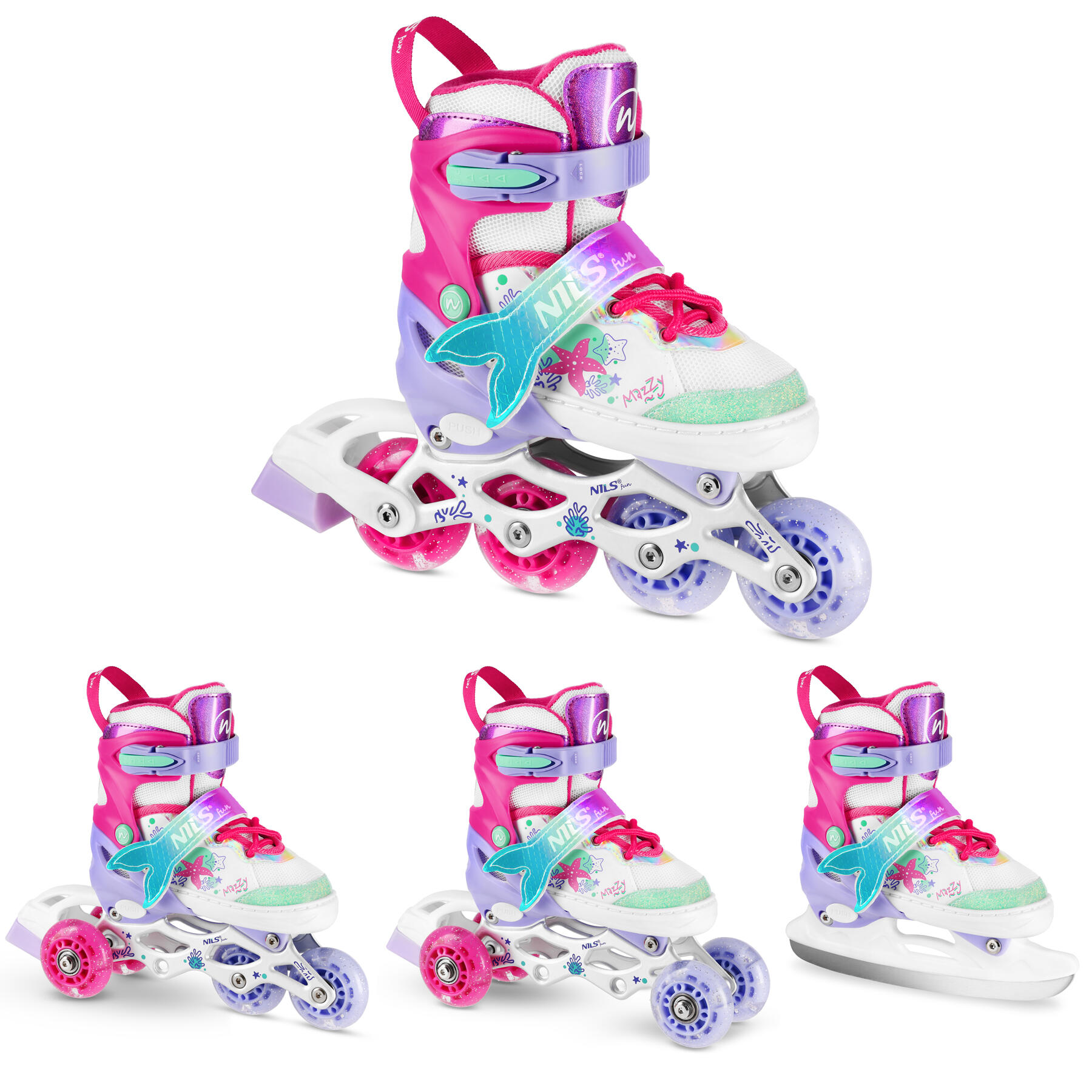 NILS FUN Dětské kolečkové brusle NILS Fun NH18150 MAZZY