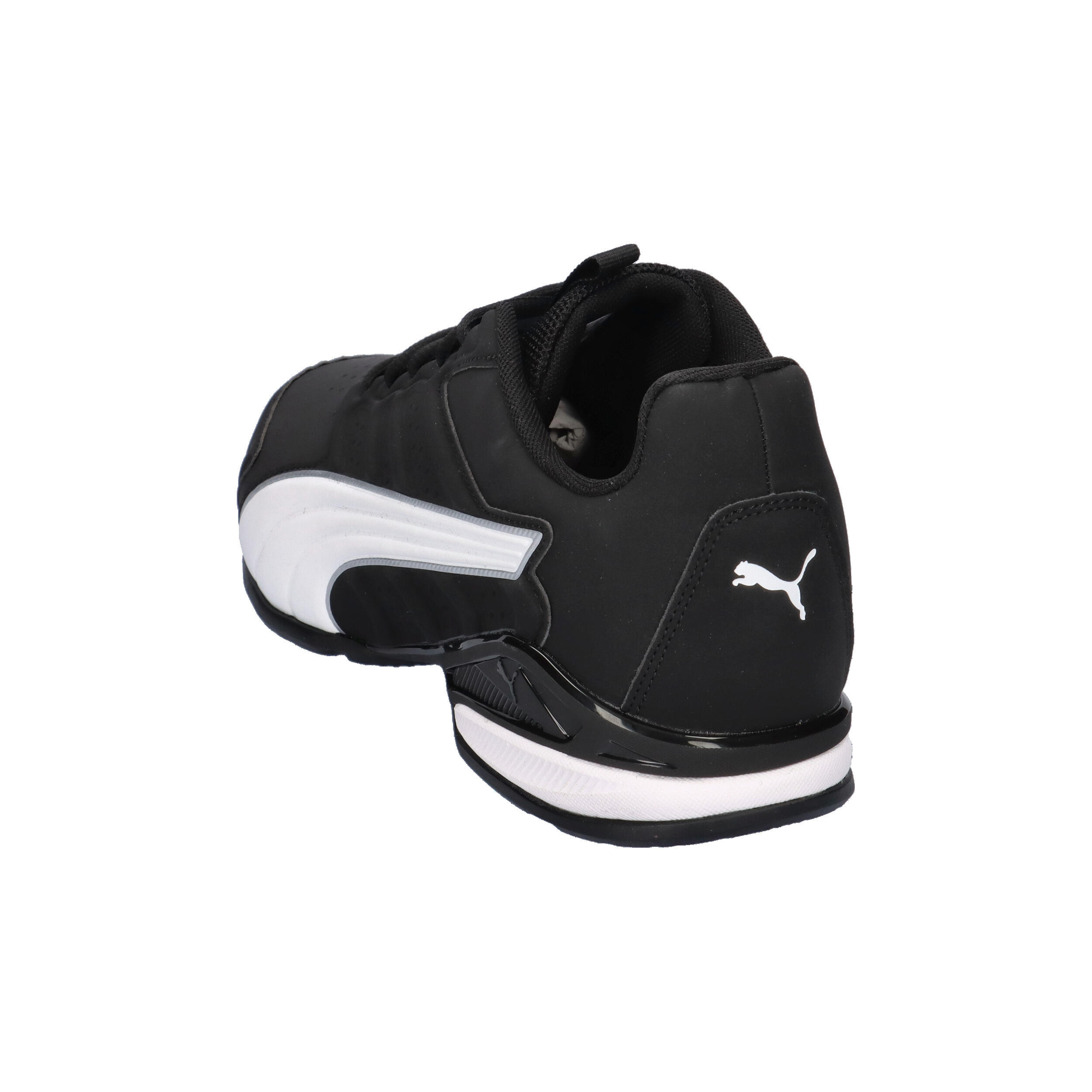 Puma Herren Electro SL Sneaker Turnschuhe 313092 04 Black-White-Puma Silver 12/15