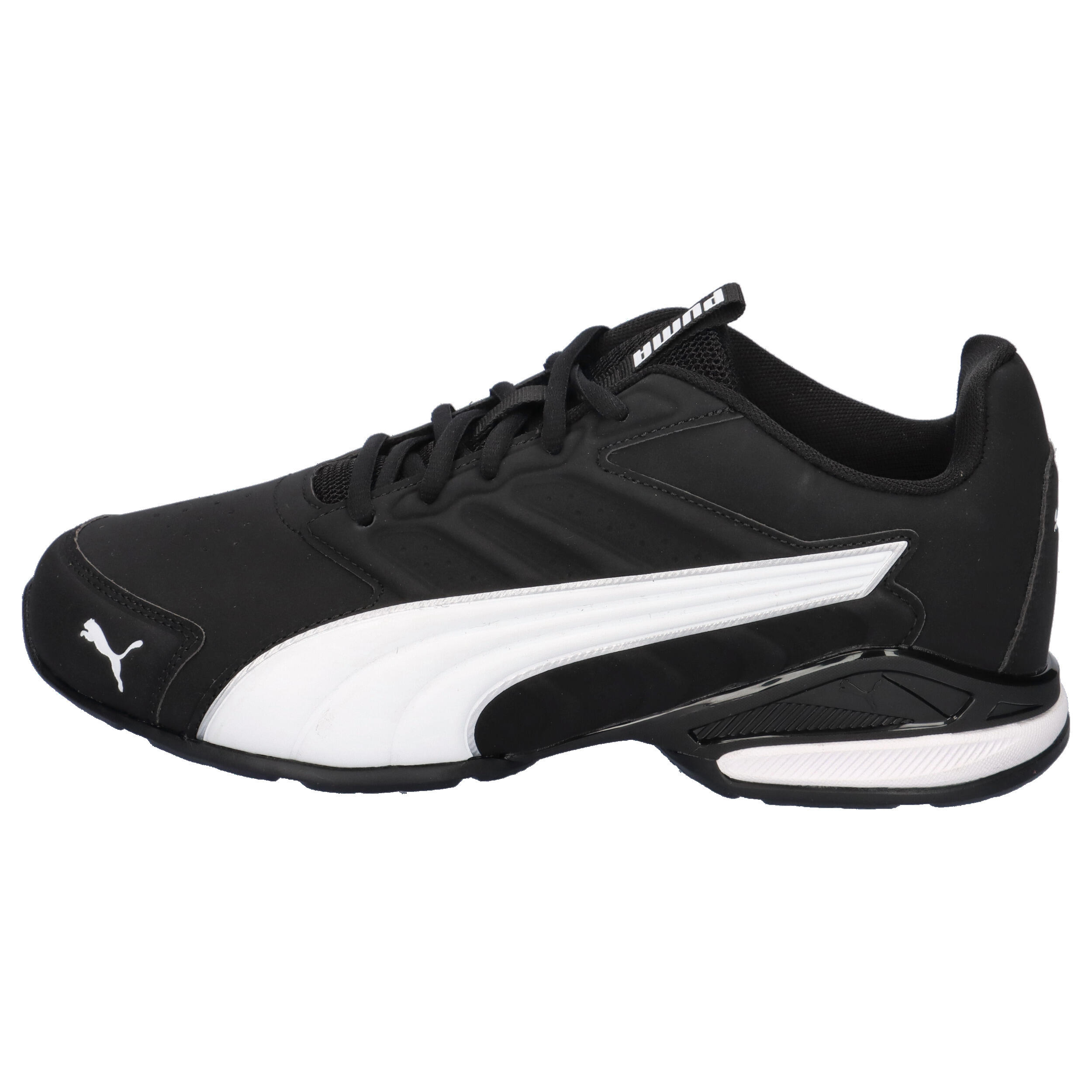 Puma Herren Electro SL Sneaker Turnschuhe 313092 04 Black-White-Puma Silver 10/15