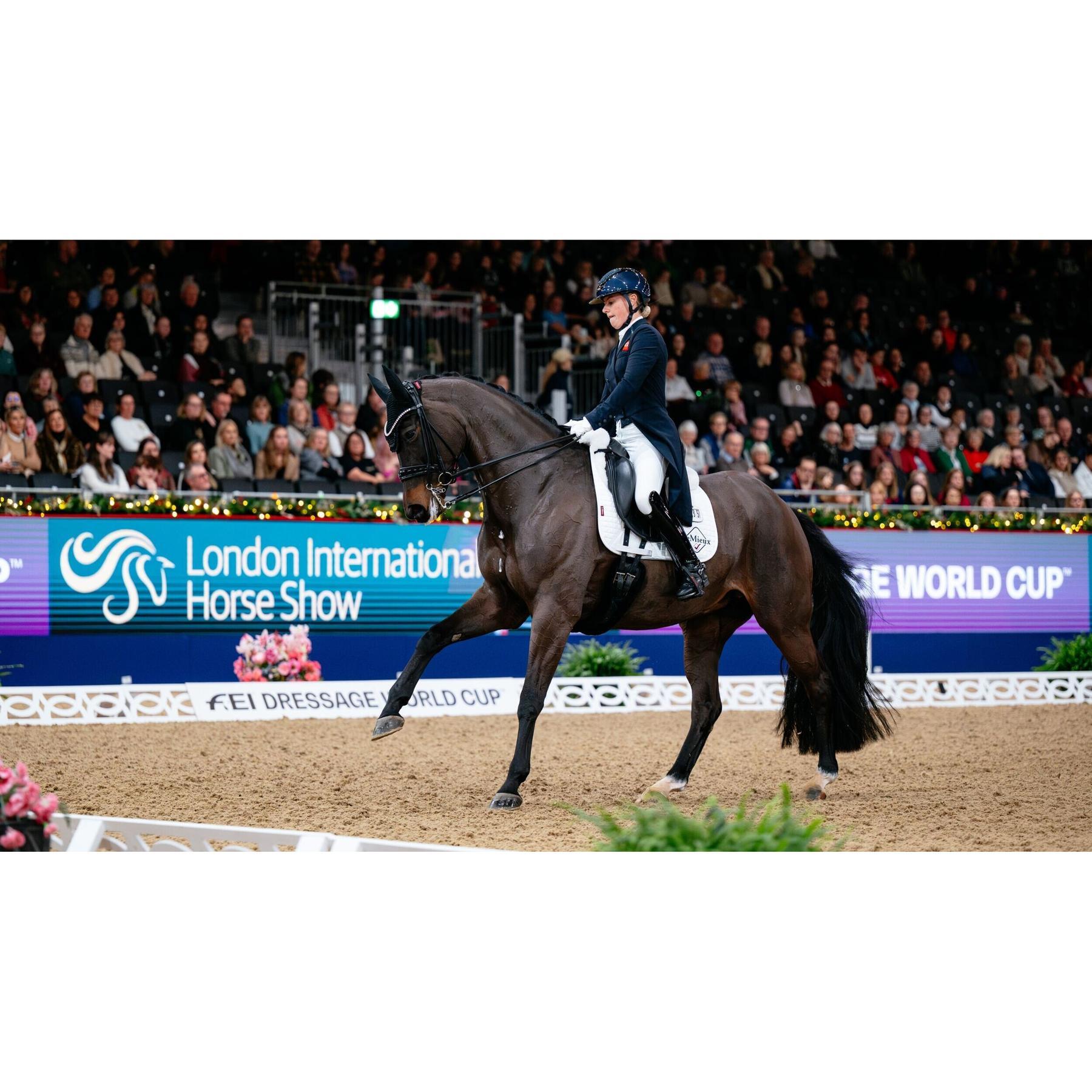 Katoenen dressuurdeken voor paarden LeMieux 1/3