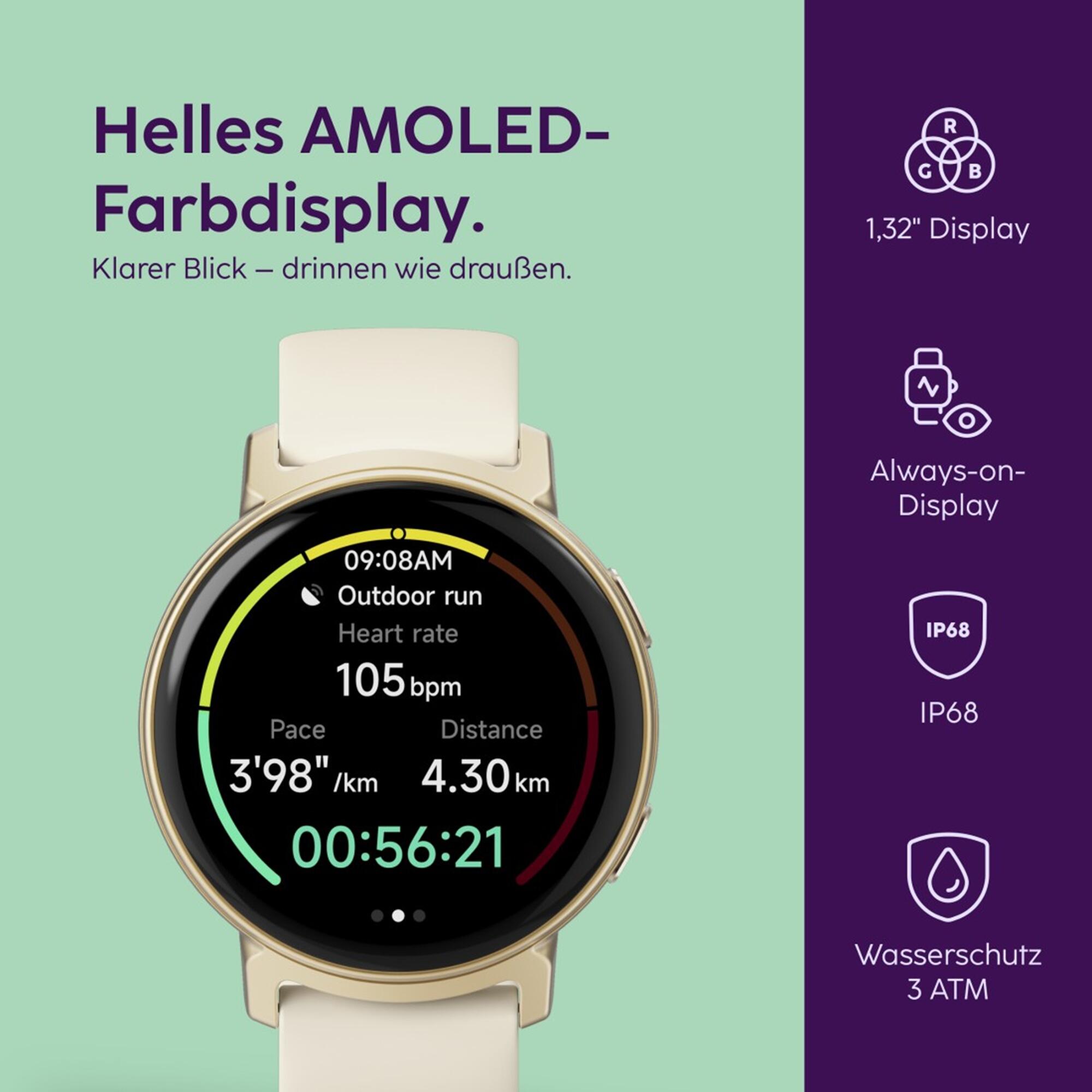 HAMA Smartwatch Arion, mit Telefonfunktion, gold 6/7