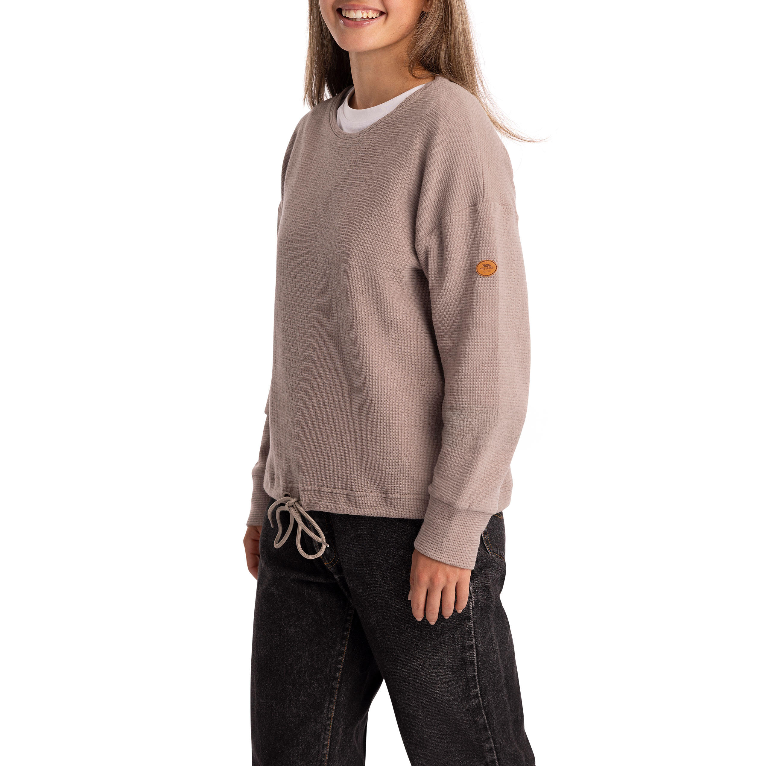 Trespass Silvio - Top donna casual manica lunga Sand 5/5