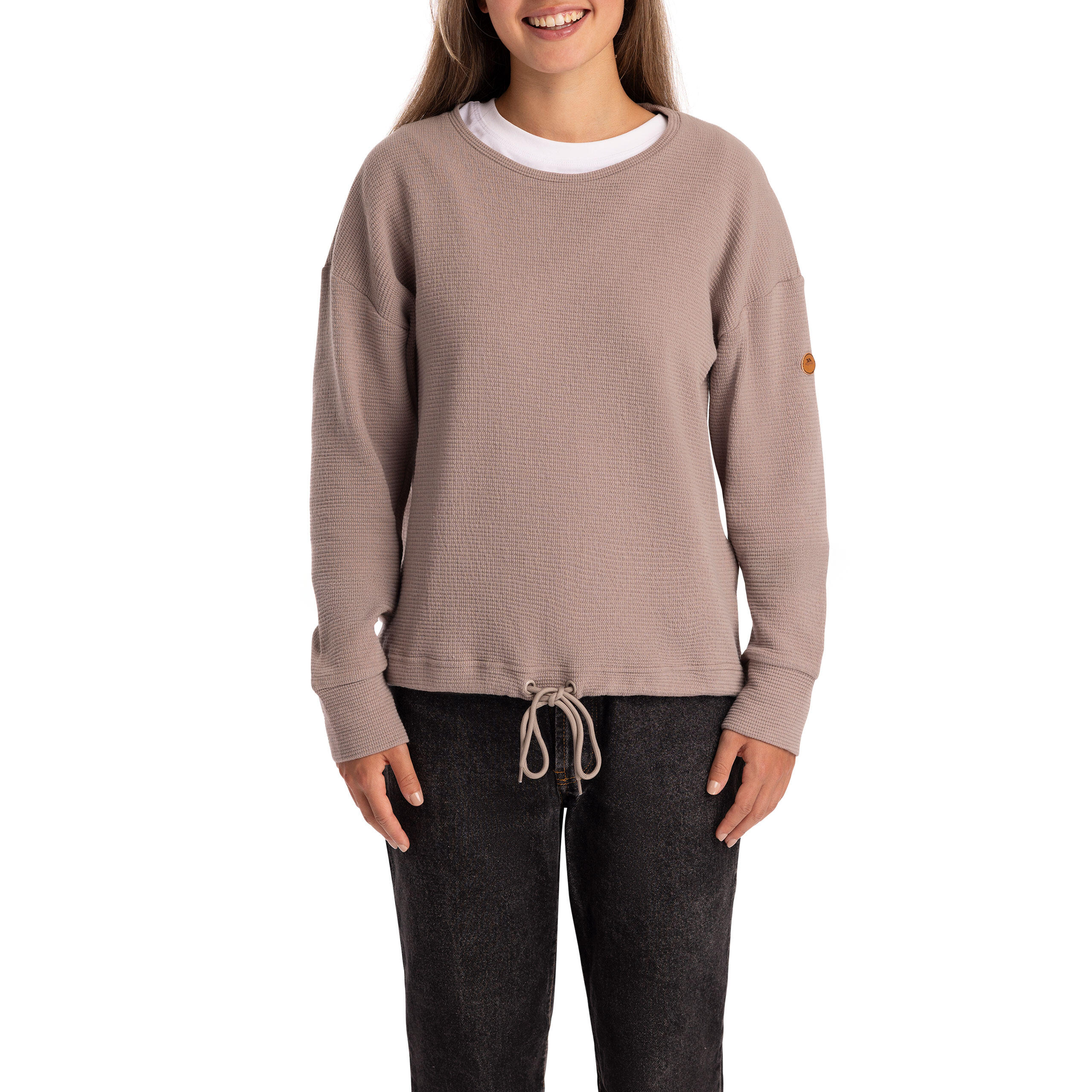 Trespass Silvio - Top donna casual manica lunga Sand 4/5