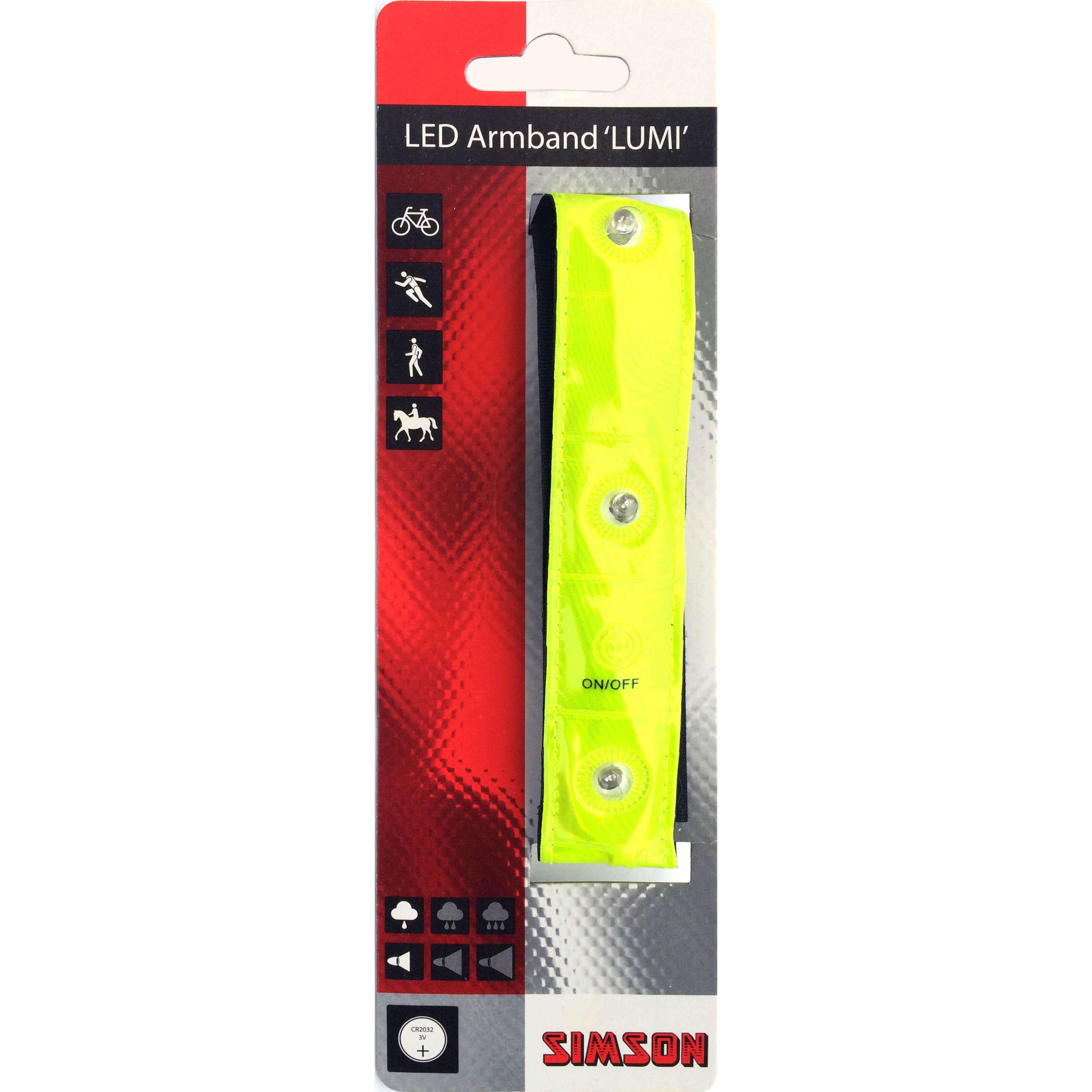Opaska odblaskowa Simson Lumi LED z 4 diodami