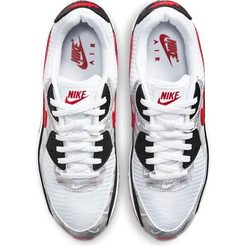 Nike Air Max 90 Topography White University Red — foto 3