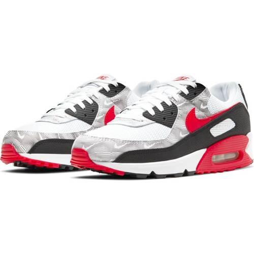 Nike Air Max 90 Topography White University Red — foto 2