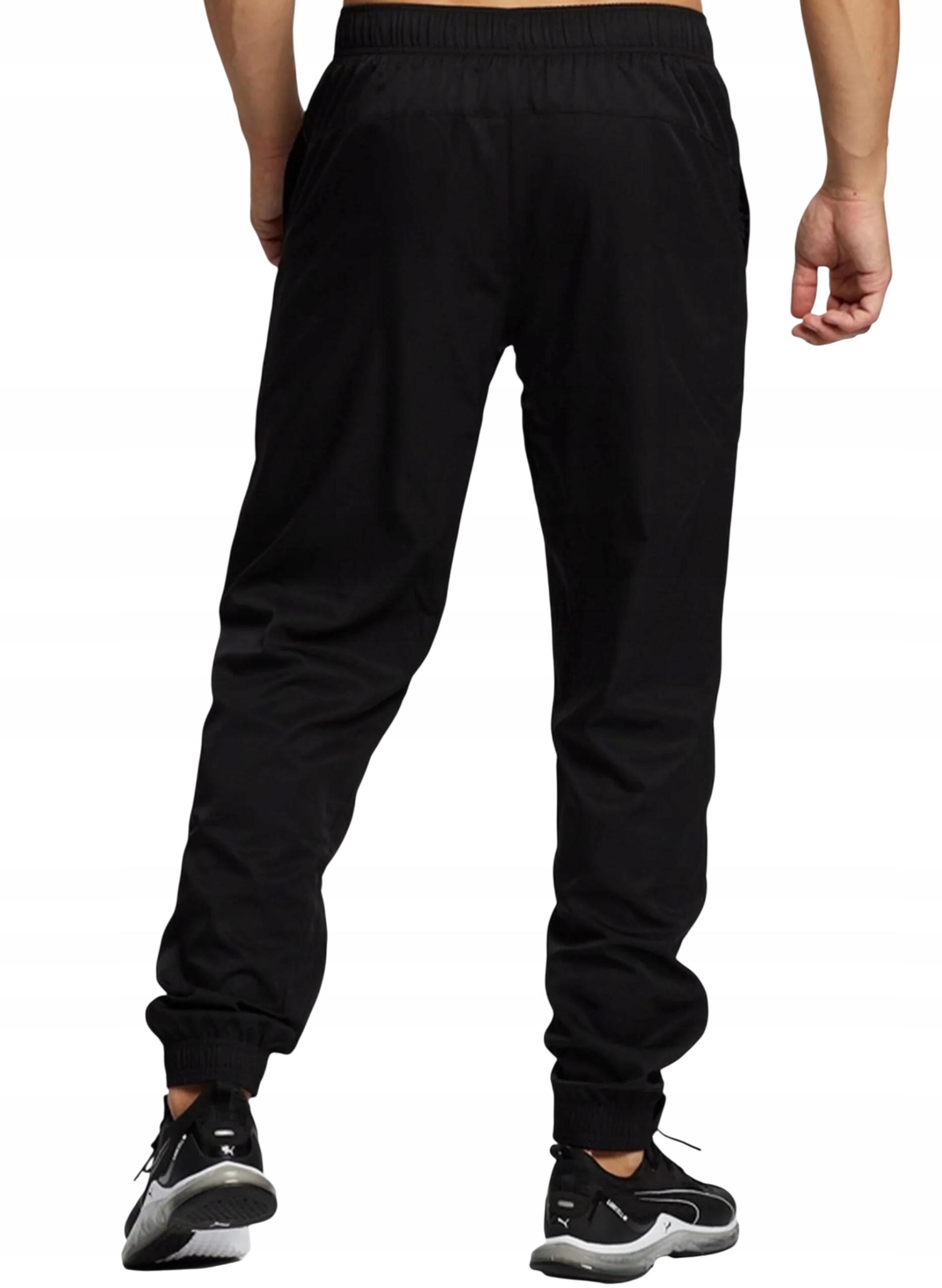 męskie spodnie sportowe dresowe treningowe czarne PUMA ACTIVE WOVEN 586733-01 2/7