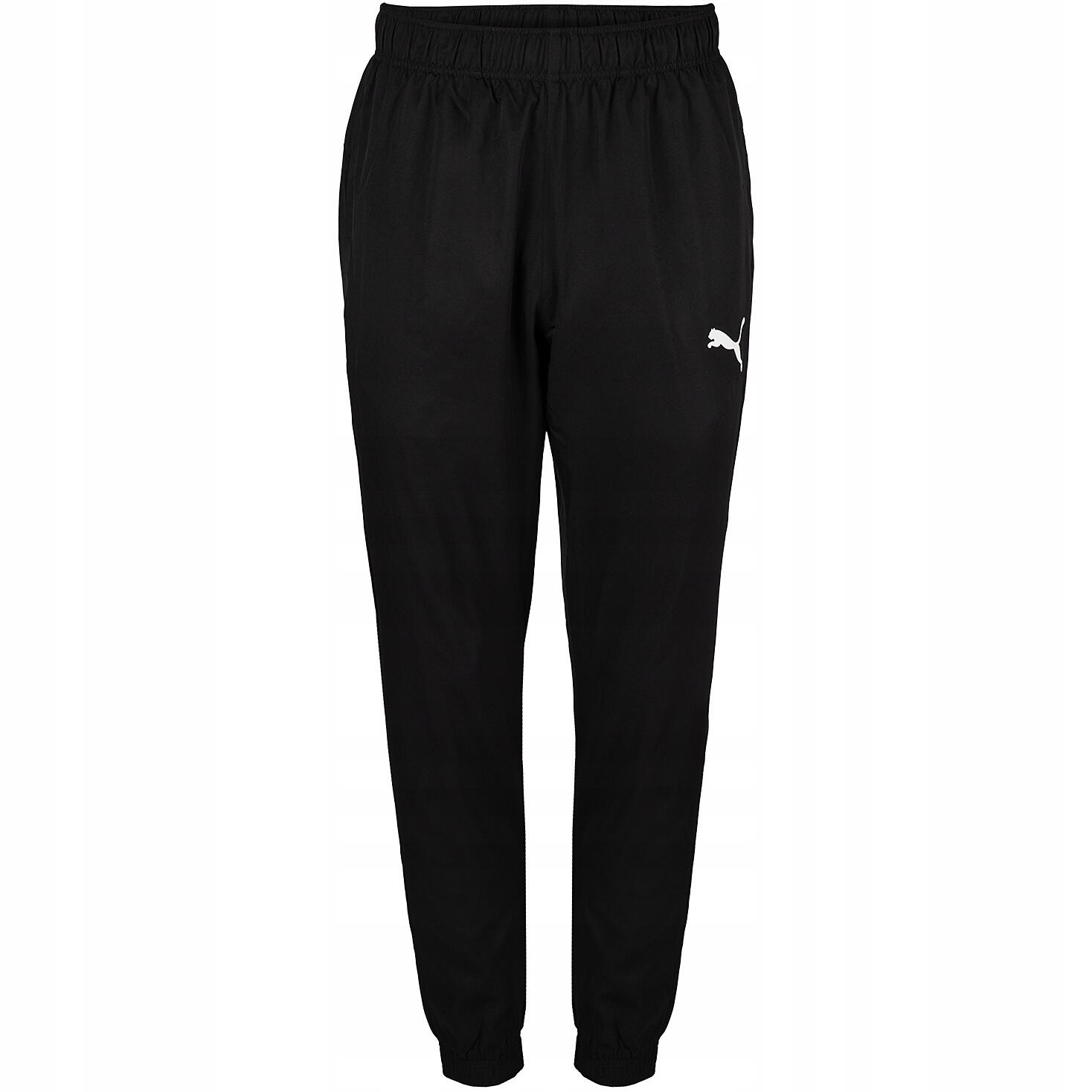 męskie spodnie sportowe dresowe treningowe czarne PUMA ACTIVE WOVEN 586733-01 4/7