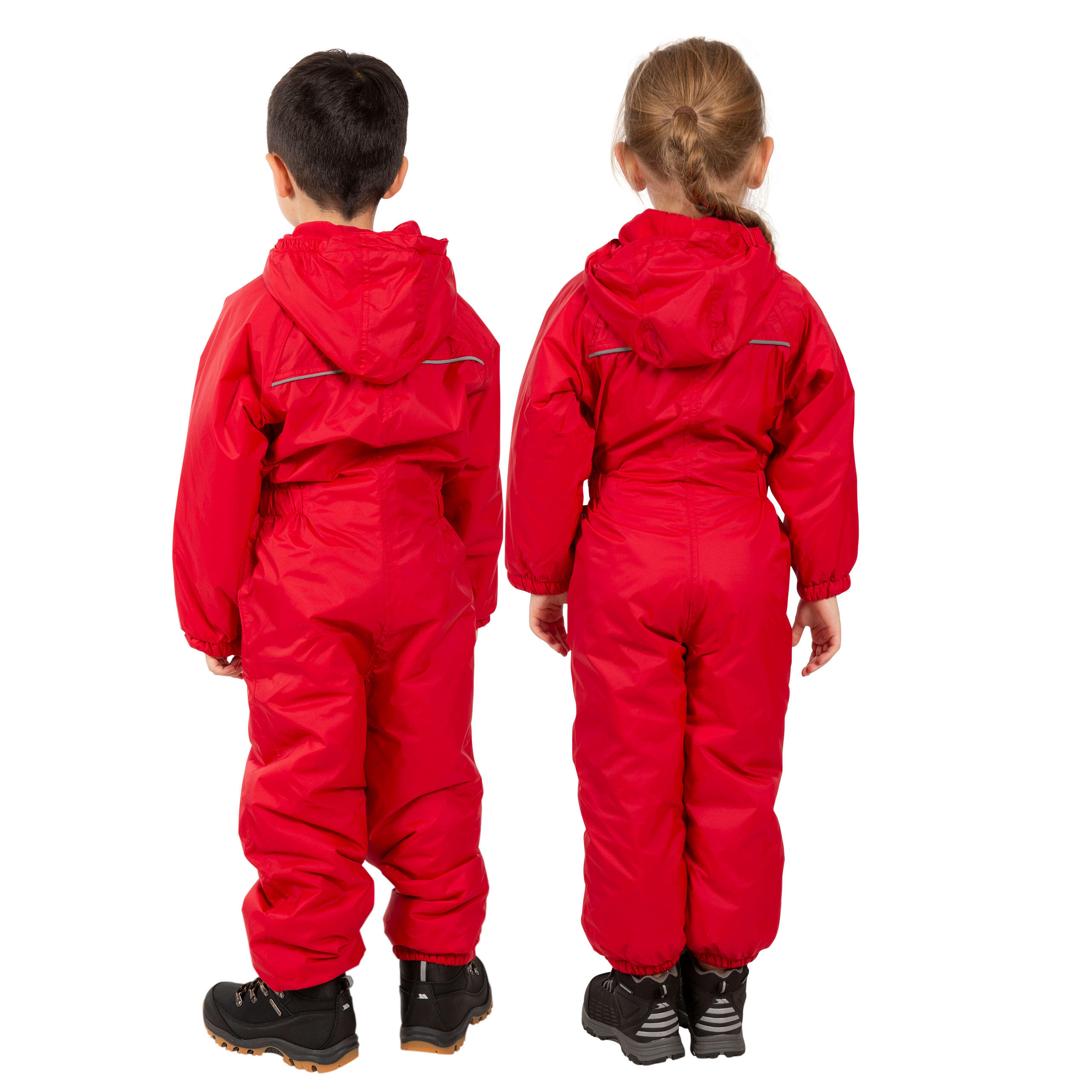 Trespass Dripdrop - Tuta Antipioggia Bambino Signal Red 3/4 5/5