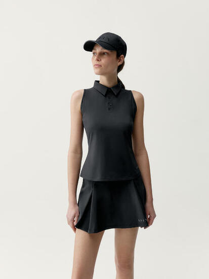 Camiseta deportiva de mujer Slam Sin mangas cuello polo