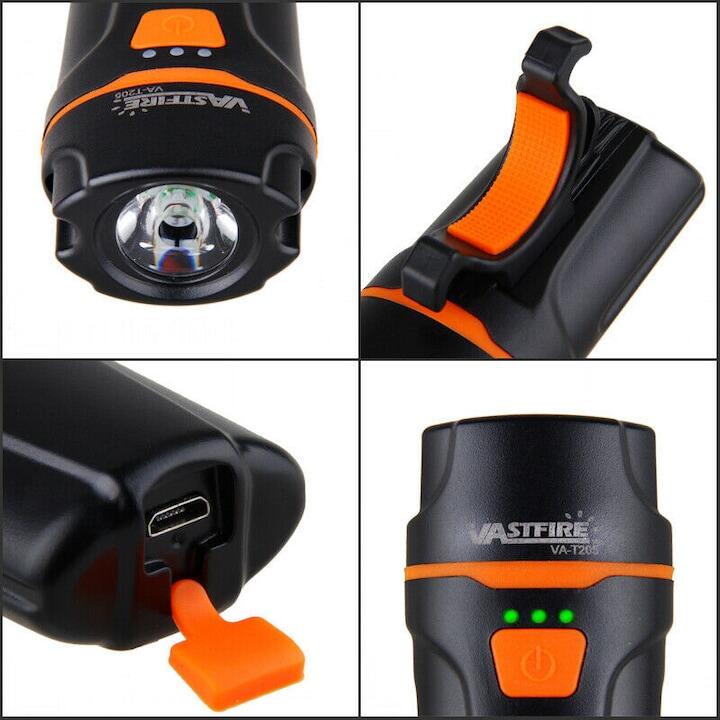 Far profesional orange CS227, Reincarcabil USB, 6 moduri