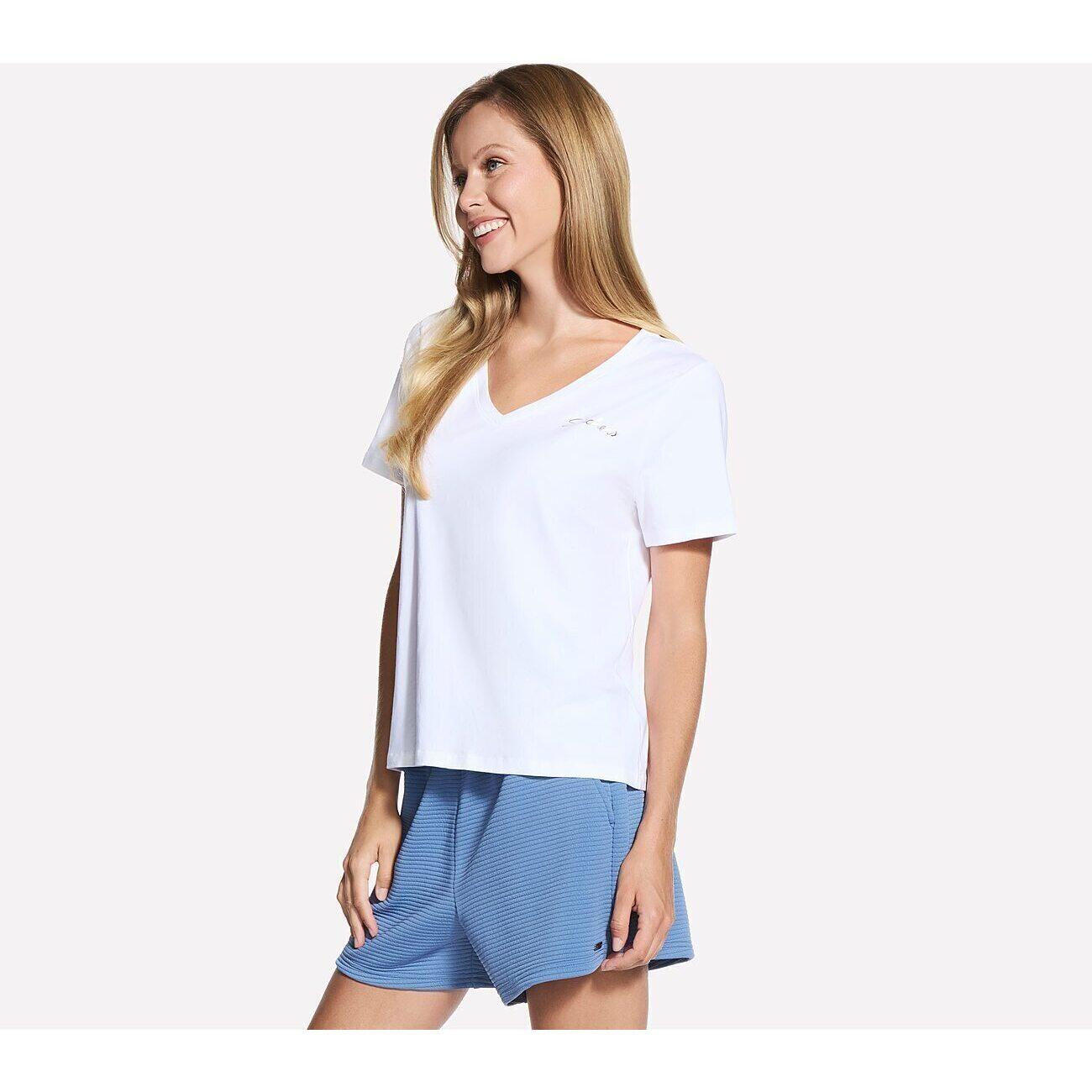 T-shirt Skechers Stride Performance Tee, Blanc, Femmes 3/4