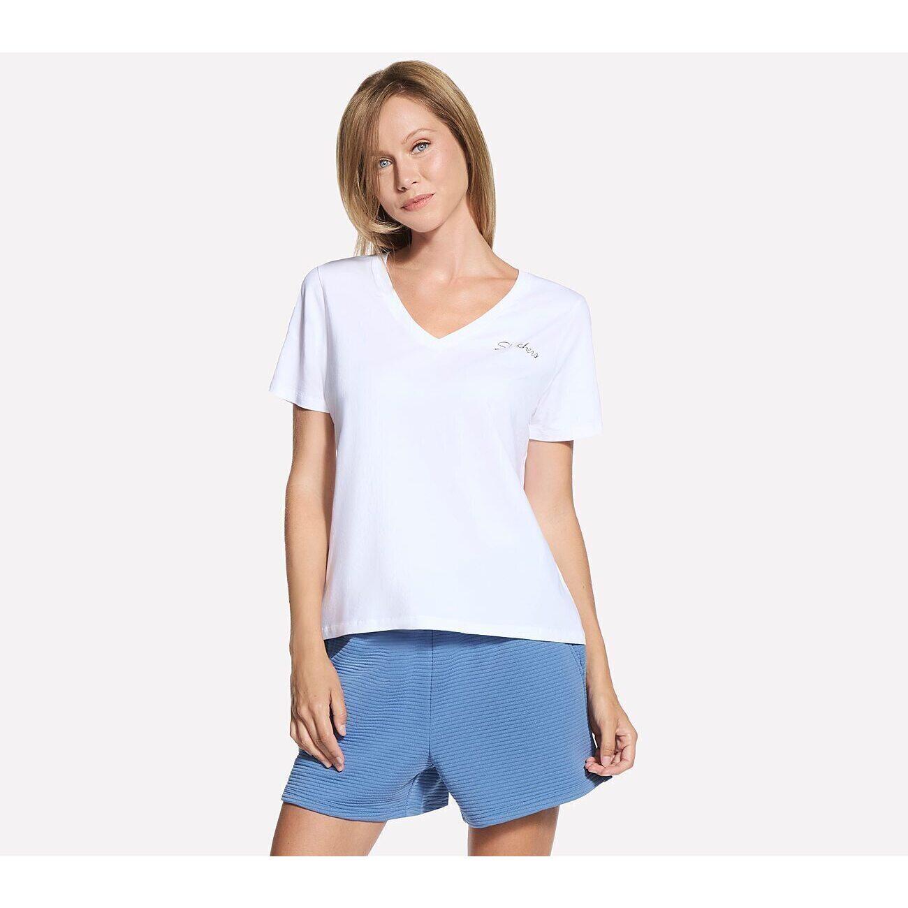 T-shirt Skechers Stride Performance Tee, Blanc, Femmes 4/4