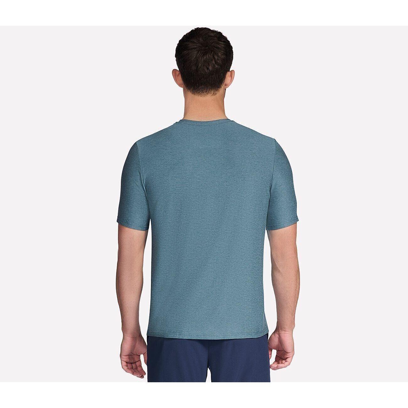 T-shirt Skechers GO DRI All Day Tee, Blauw, Mannen 2/5