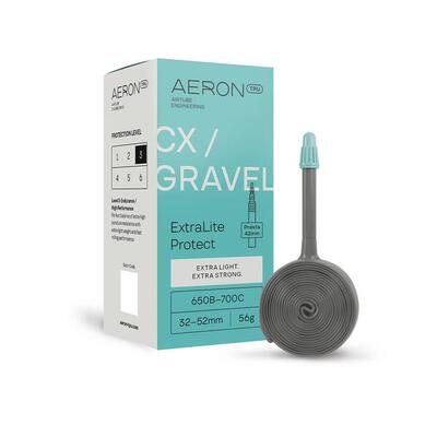 Aeron/tpu cx/gravel - extralite protect / 32-52 / presta valve 42 / 650b - 700c