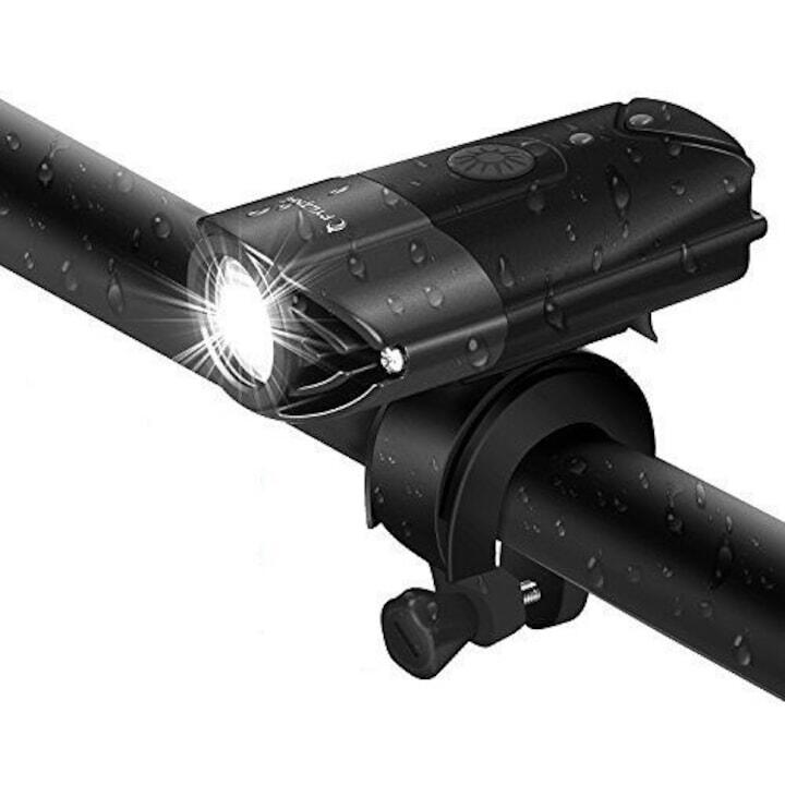 Far bicicleta Carsons casca sau ghidon, reincarcabil USB, 3 moduri