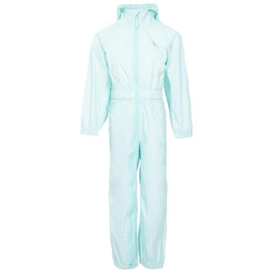 Combinaison imperméable unisexe pour enfant Trespass Button Pale Mint