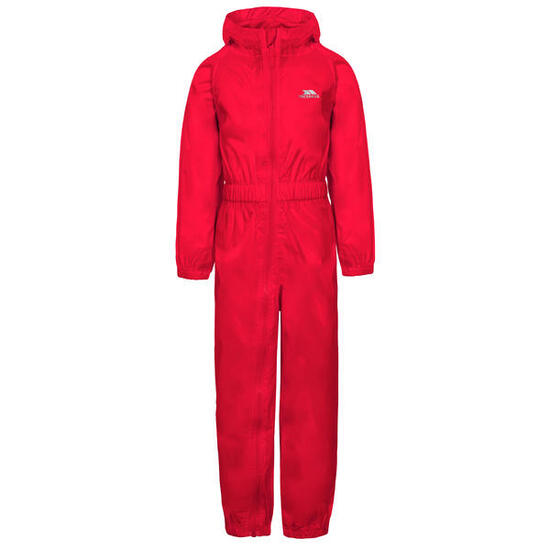 Trespass Combinaison de pluie enfant unisexe rouge