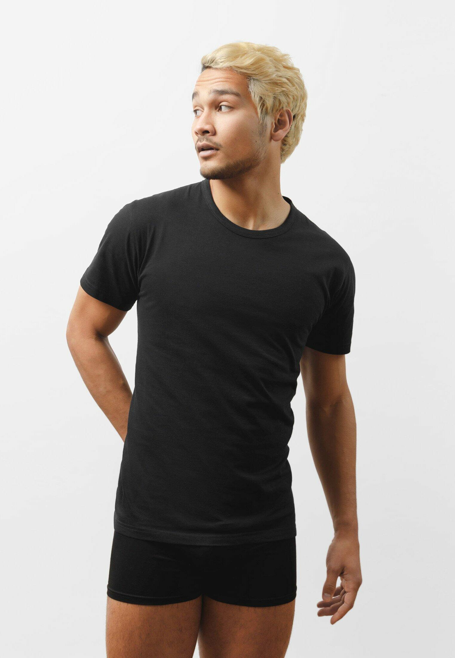 RUNDHALS T-SHIRT EXTRA LANG 2/6