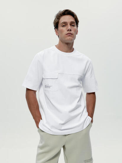 Camiseta deportiva de hombre Tirreno Manga corta oversize