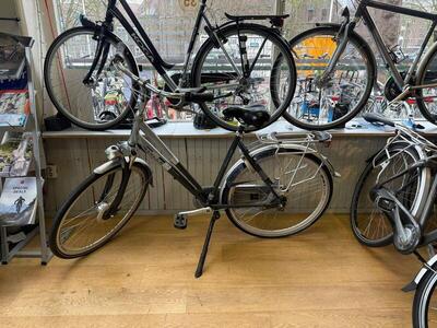 Gazelle chamonix citybike 53 cm, 8-speed, metal/grijs